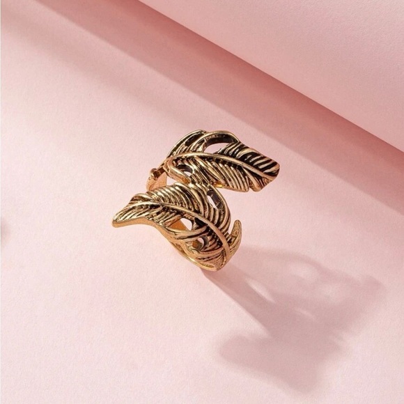 Bohemian Feather Wrap Womens Ring - Picture 3 of 16